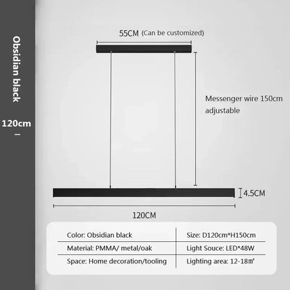 Moderne LED Hanglamp – Dimbare Minimalistische Plafondlamp voor Woonkamer, Eetkamer & Kantoor