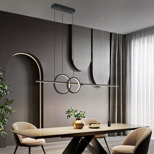 Nordic LED Kroonluchter – Moderne Dimbare Hanglamp – Voor Keuken, Eetkamer & Slaapkamer