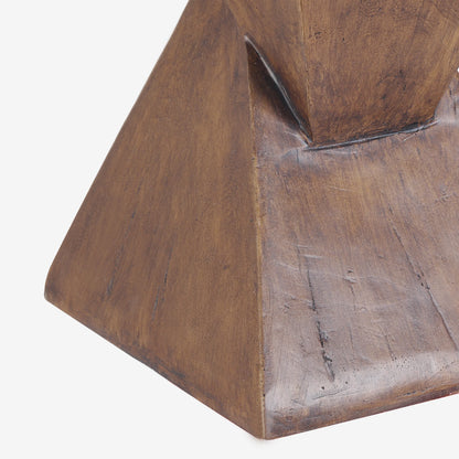Lichtgewicht Beton Bijzettafel – Moderne Geometrische Sidetable – Voor Binnen & Buiten