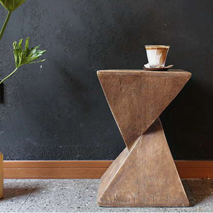 Lichtgewicht Beton Bijzettafel – Moderne Geometrische Sidetable – Voor Binnen & Buiten