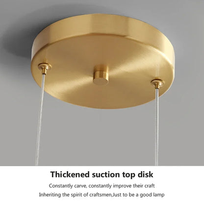 Luxe Glazen Hanglamp – Moderne LED Plafondlamp – Voor Slaapkamer, Woonkamer & Hotel