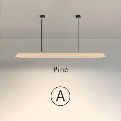 Nordic Houten Hanglamp – LED Plafondlamp 43-86W – Modern Design voor Woonkamer & Eettafel