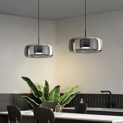 Luxe Glazen Hanglamp – Moderne LED Plafondlamp – Voor Slaapkamer, Woonkamer & Hotel