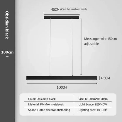 Moderne LED Hanglamp – Dimbare Minimalistische Plafondlamp voor Woonkamer, Eetkamer & Kantoor