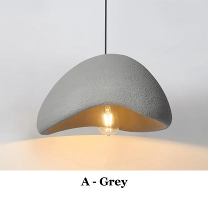 Japanse Wabi-Sabi LED Hanglamp – Minimalistische Handgemaakte Plafondlamp – Voor Eetkamer, Woonkamer & Slaapkamer