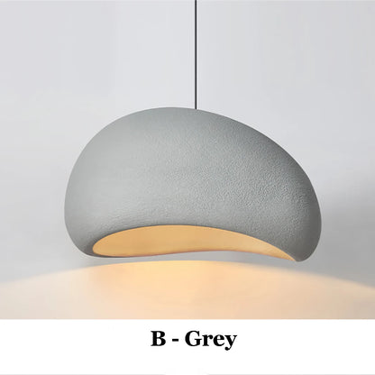Japanse Wabi-Sabi LED Hanglamp – Minimalistische Handgemaakte Plafondlamp – Voor Eetkamer, Woonkamer & Slaapkamer