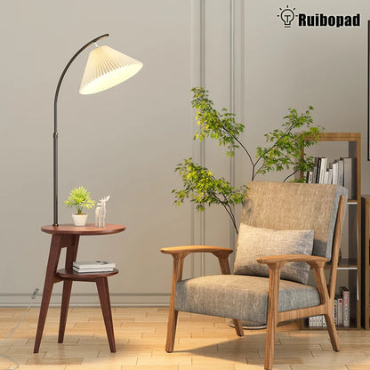 Nordic Houten LED Vloerlamp – Minimalistisch Design – Voor Slaapkamer, Woonkamer & Hoekdecoratie