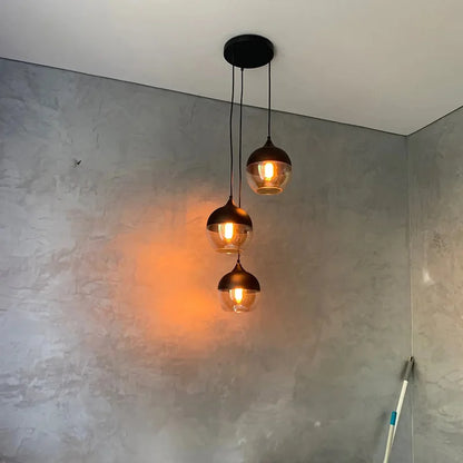 Nordic Vintage Glazen Hanglamp – E27/E26 Pendellamp – Voor Keuken, Restaurant & Woonkamer