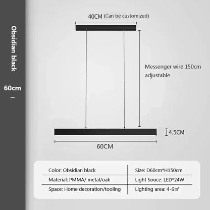 Moderne LED Hanglamp – Dimbare Minimalistische Plafondlamp voor Woonkamer, Eetkamer & Kantoor