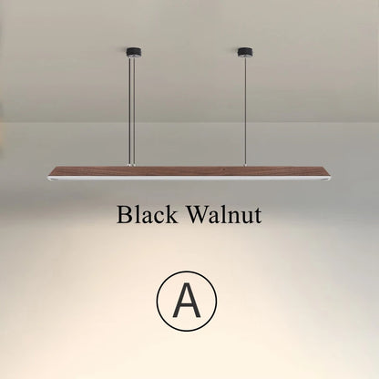 Nordic Houten Hanglamp – LED Plafondlamp 43-86W – Modern Design voor Woonkamer & Eettafel