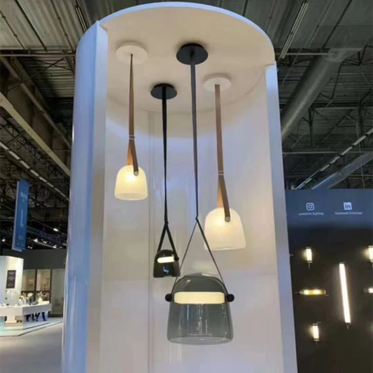 Moderne Glazen Hanglamp – Design LED Plafondlamp – Voor Woonkamer, Slaapkamer & Hotel