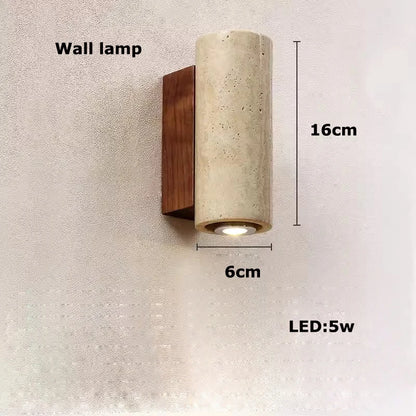 Moderne LED Ring Kroonluchter – Luxe Hanglamp – Steen, Hout & Metaal – Voor Woonkamer & Slaapkamer