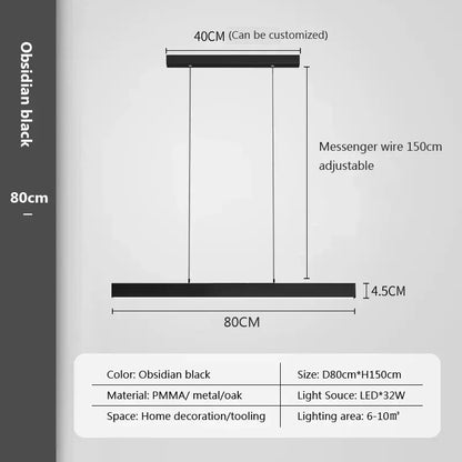 Moderne LED Hanglamp – Dimbare Minimalistische Plafondlamp voor Woonkamer, Eetkamer & Kantoor