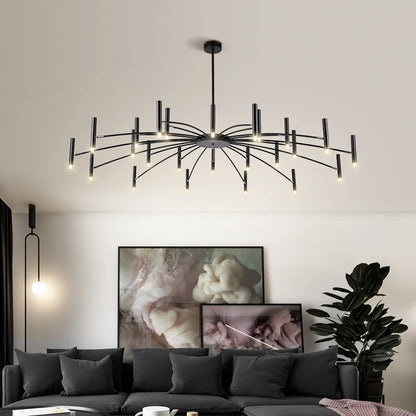 Nordic LED Plafondlamp – Moderne Luxe Kroonluchter – Dimbare Hanglamp voor Woonkamer, Eetkamer & Slaapkamer