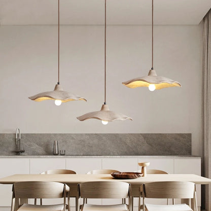 Nordic Wabi-Sabi Hanglamp – Vintage Houten Plafondlamp – Moderne Kunstzinnige Verlichting voor Slaapkamer & Restaurant