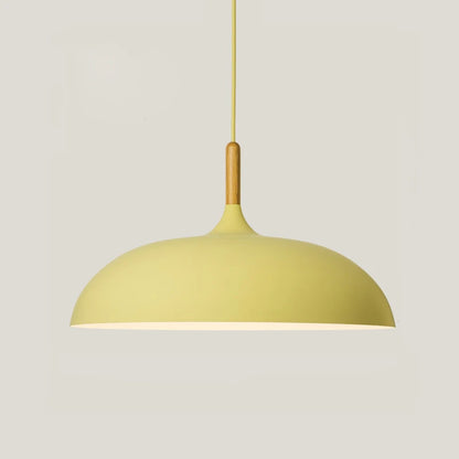 Minimalistische Moderne Hanglamp – Hout & Aluminium – E27 Fitting – Voor Woonkamer, Slaapkamer & Hotel