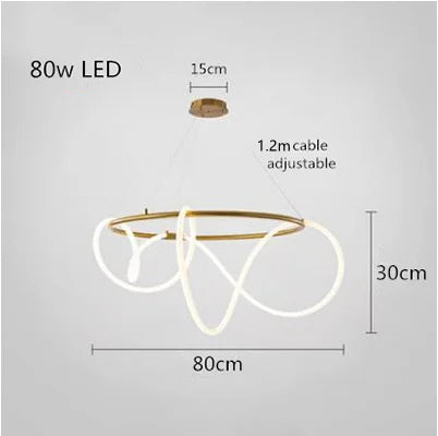 Moderne LED Plafondlamp – Langwerpige Design Kroonluchter – Dimbare Hanglamp voor Eetkamer, Keuken & Bar