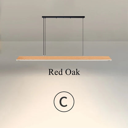 Nordic Houten Hanglamp – LED Plafondlamp 43-86W – Modern Design voor Woonkamer & Eettafel