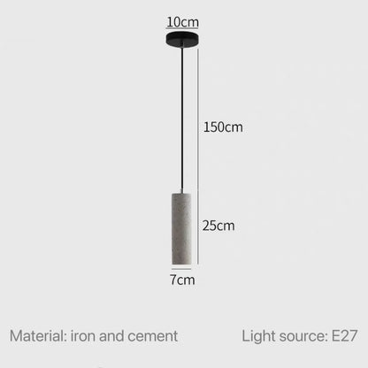 Vintage Beton Hanglamp – Industriële LED Pendelverlichting voor Keuken, Eiland, Restaurant & Hotel
