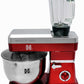 Herzberg HG-5065; Mixer/keukenrobot 1200W (max. 1800W), 6,5L rood - Design Meubelz