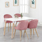 Nordicz fluwelen eetkamerstoelen set 2 stuks - Design Meubelz