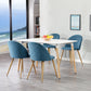 Nordicz fluwelen eetkamerstoelen set 2 stuks - Design Meubelz