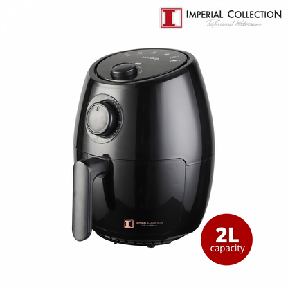 Imperial Collection 1000W olievrije airfryer zwart - Design Meubelz