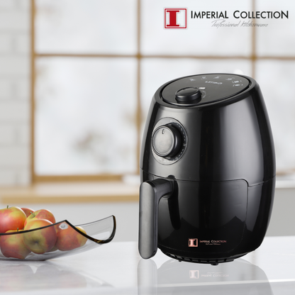 Imperial Collection 1000W olievrije airfryer zwart - Design Meubelz