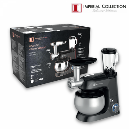 Imperial Collection Professionele Keukenmachine 4 in 1 Grijs - Design Meubelz