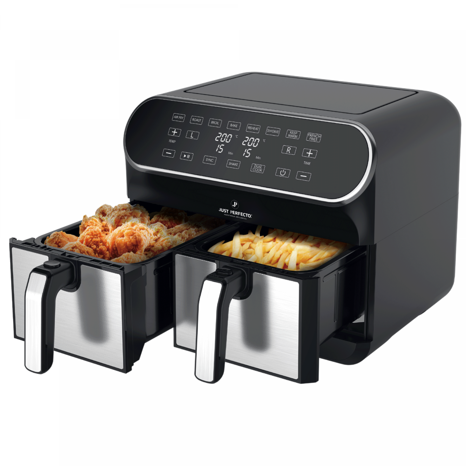 Just Perfecto JL-10: 1700W 8 in1 Airfryer XXL - 8L - Design Meubelz