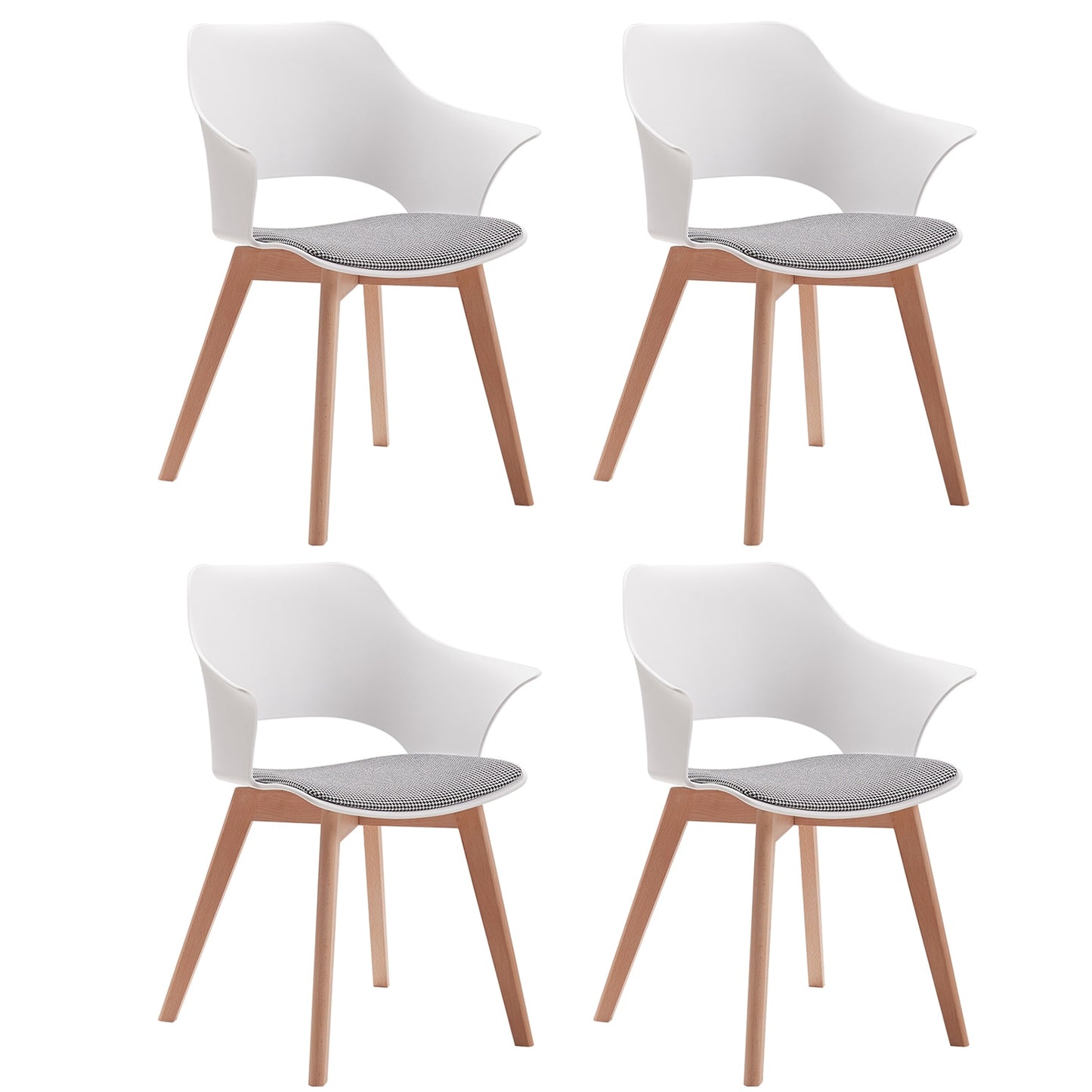 Nordicz unieke design eetkamerstoelen set 4 stuks - Design Meubelz