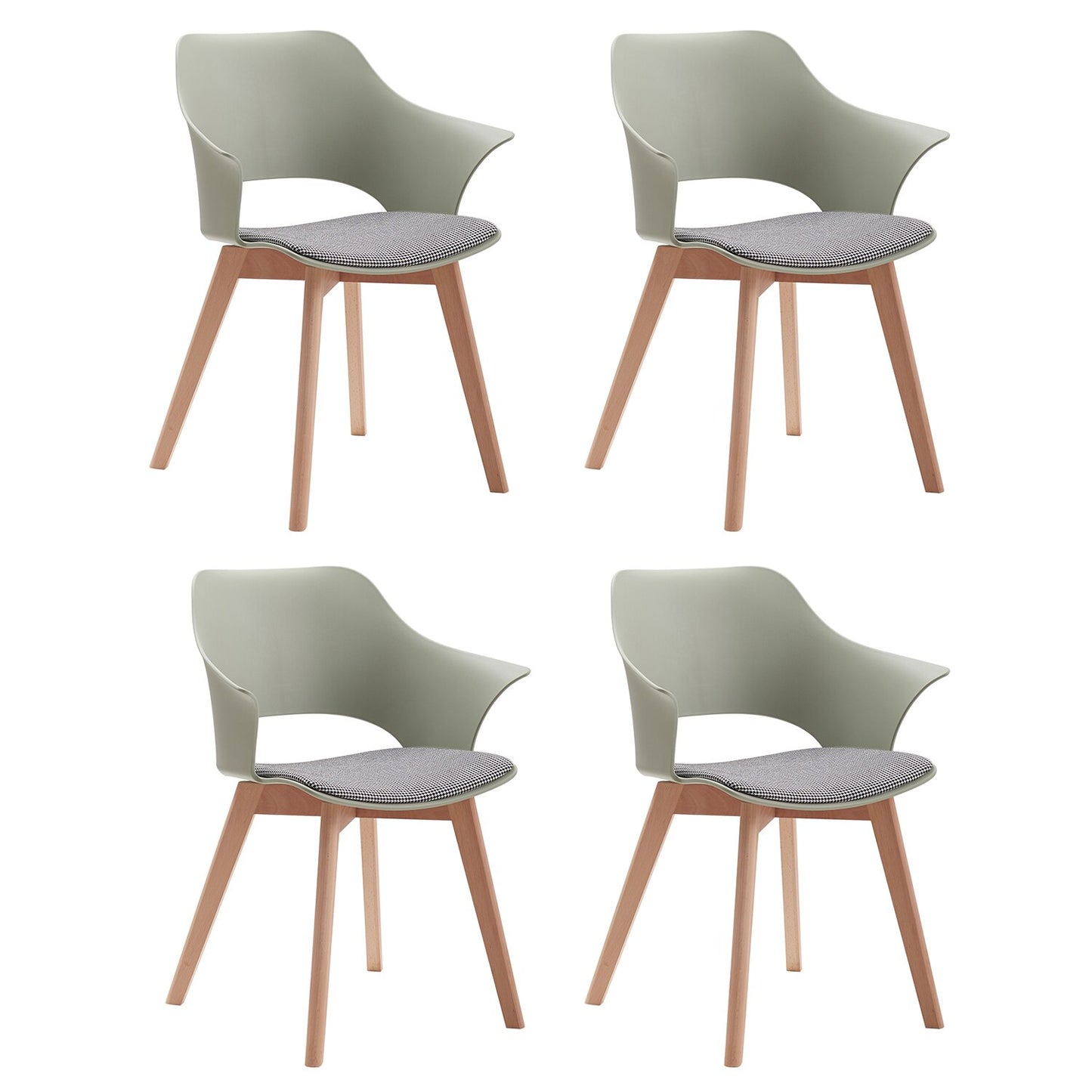 Nordicz unieke design eetkamerstoelen set 4 stuks - Design Meubelz