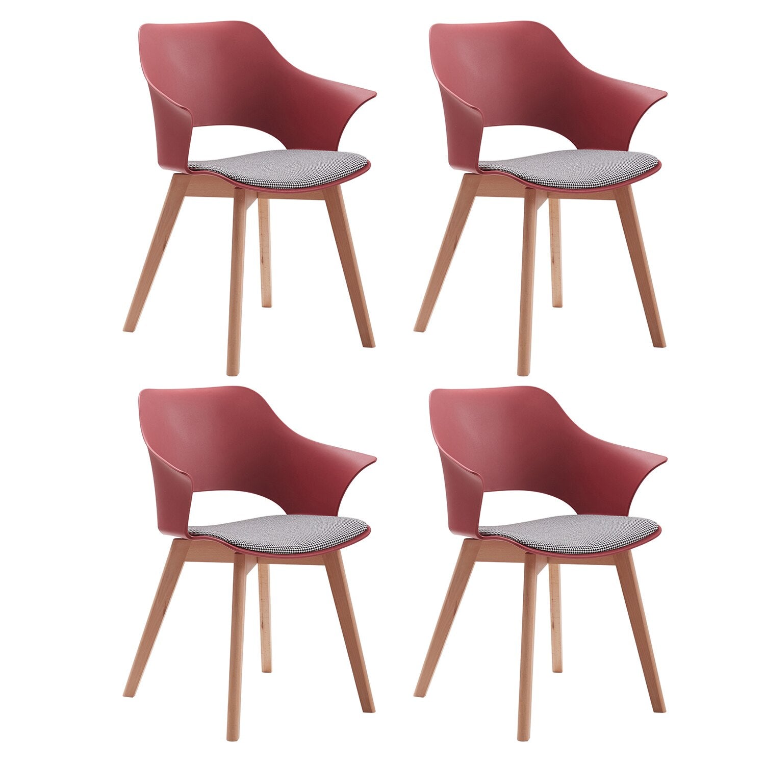 Nordicz unieke design eetkamerstoelen set 4 stuks - Design Meubelz