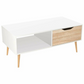 Nordicz Trä tv-meubel/salontafel met 1 lade 100 cm - Design Meubelz